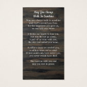 UK Flag Sympathie Funeral Memorial Prayer Kaart (Achterkant)