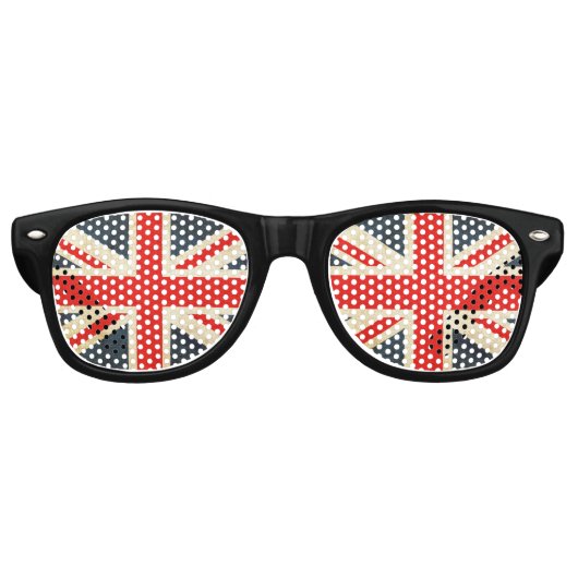 UK Flag Union Jack Party Shades Retro Zonnebril (Voorkant)