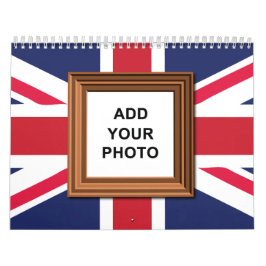 UK Flag Union Jack Voeg uw foto toe  2025 Kalender