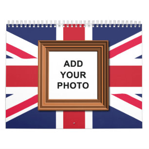 UK Flag Union Jack Voeg uw foto toe  2025 Kalender