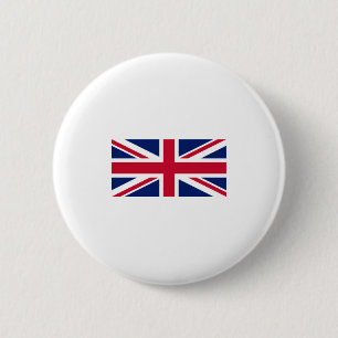 Uk Flag-United Kingdom-England-Union Jack Ronde Button 5,7 Cm