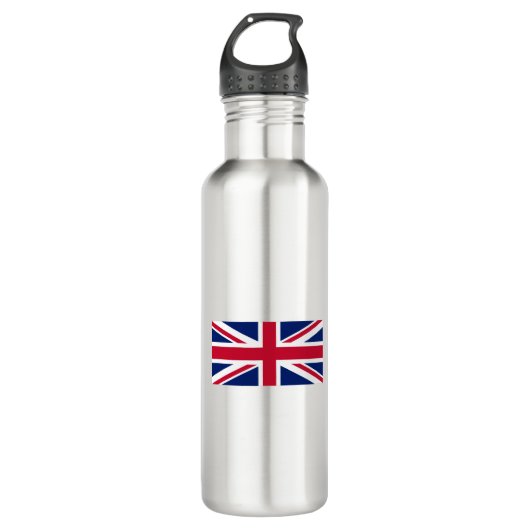 UK Flag-Verenigd Koninkrijk-Engeland-Union Jack Waterfles (Voorkant)