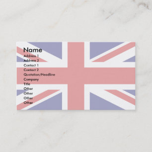 Uk Flag Visitekaartje