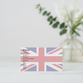 Uk Flag Visitekaartje (Staand voorkant)