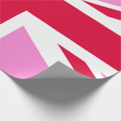 UK Gay Pride (Pink Union Jack) (Gay British Flag) Cadeaupapier (Hoek)