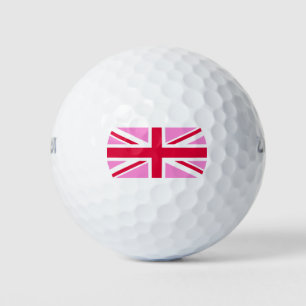 UK Gay Pride (Pink Union Jack) (Gay British Flag) Golfballen
