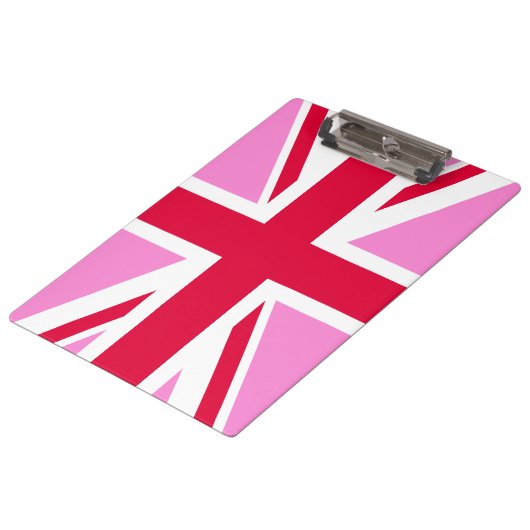 UK Gay Pride (Pink Union Jack) (Gay British Flag) Klembord (Gekanteld)