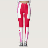 UK Gay Pride (Pink Union Jack) (Gay British Flag) Leggings (Voorkant)