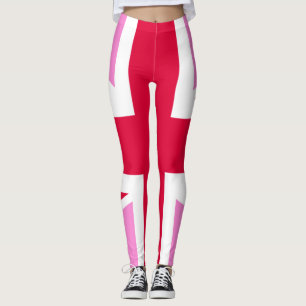 UK Gay Pride (Pink Union Jack) (Gay British Flag) Leggings
