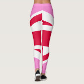 UK Gay Pride (Pink Union Jack) (Gay British Flag) Leggings (Achterkant)