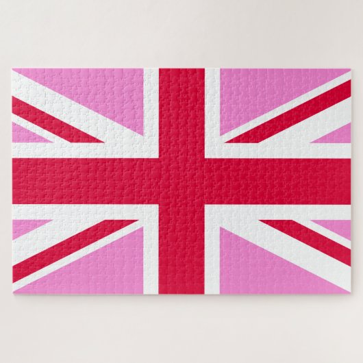 UK Gay Pride (Pink Union Jack) (Gay British Flag) Legpuzzel (Horizontaal)