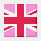 UK Gay Pride (Pink Union Jack) (Gay British Flag) Magneet (Voorkant)