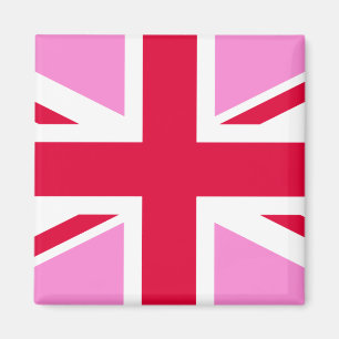 UK Gay Pride (Pink Union Jack) (Gay British Flag) Magneet