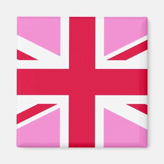 UK Gay Pride (Pink Union Jack) (Gay British Flag) Magneet (Voorkant)