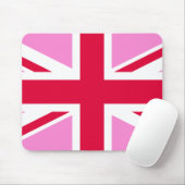 UK Gay Pride (Pink Union Jack) (Gay British Flag) Muismat (Met muis)