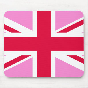 UK Gay Pride (Pink Union Jack) (Gay British Flag) Muismat