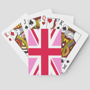 UK Gay Pride (Pink Union Jack) (Gay British Flag) Pokerkaarten