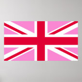 UK Gay Pride (Pink Union Jack) (Gay British Flag) Poster (Voorkant)