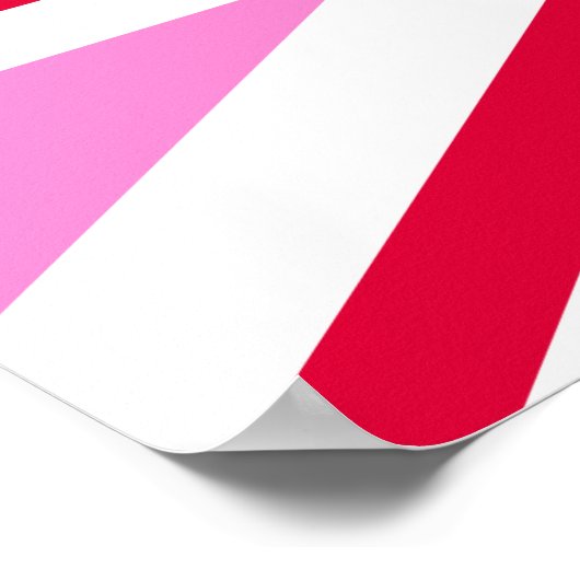 UK Gay Pride (Pink Union Jack) (Gay British Flag) Poster (Hoek)