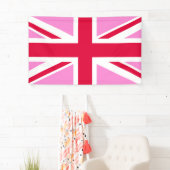 UK Gay Pride (Pink Union Jack) (Gay British Flag) Spandoek (Insitu)