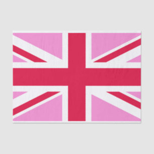 UK Gay Pride (Pink Union Jack) (Gay British Flag) Tissuepapier