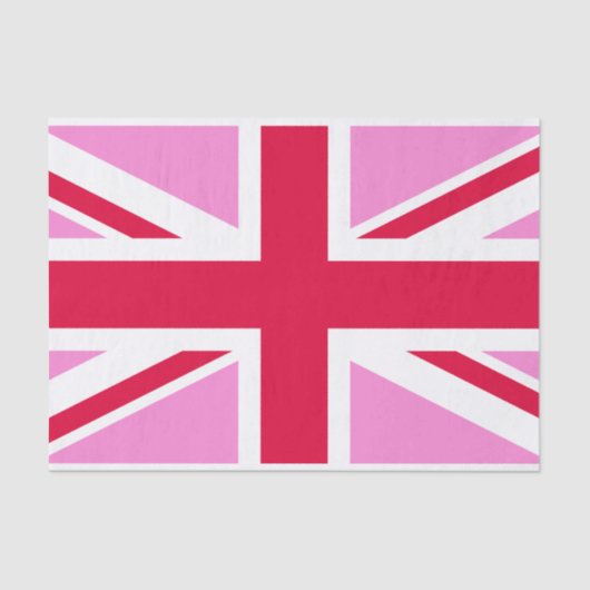 UK Gay Pride (Pink Union Jack) (Gay British Flag) Tissuepapier (Voorkant)