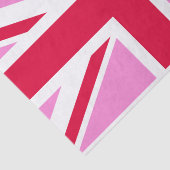 UK Gay Pride (Pink Union Jack) (Gay British Flag) Tissuepapier (Detail)