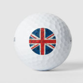 UK Groot-Brittannië Union Jack Distress Flag Golfballen (Voorkant)