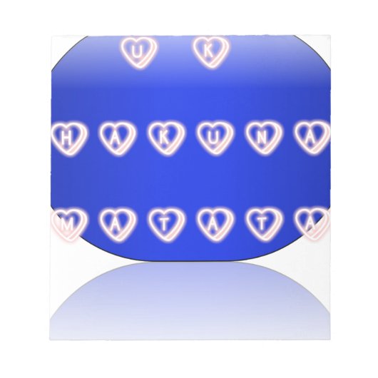 UK Hakuna Matata Art Print Notitieblok (Voorkant)