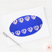 UK Hakuna Matata Art Print Ovale Sticker (Envelop)