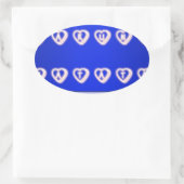 UK Hakuna Matata Art Print Ovale Sticker (Tas)