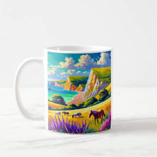 uk Jurassic Coast poster art Koffiemok