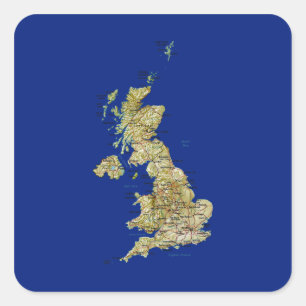 UK kaart sticker