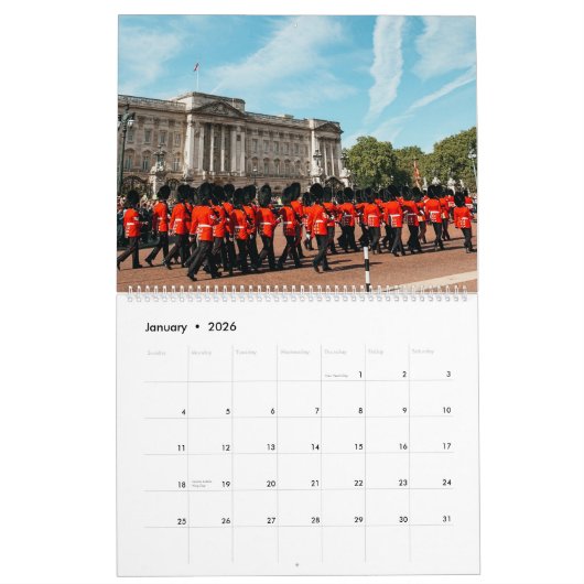 UK Kalender Engeland Kalender LandmarkKalender (Jan 2026)