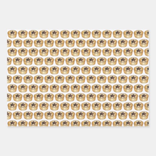 UK Kerst spruiten gehakt taarten varkens in dekens Inpakpapier Vel (Voorkant 3)