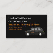 UK London Taxi Service Visitekaartje (Voorkant)