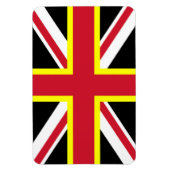 UK Magnet - Vier kruisingen vlag Magneet (Verticaal)