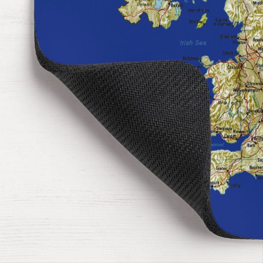 UK Map Mousepad Muismat (Hoek)