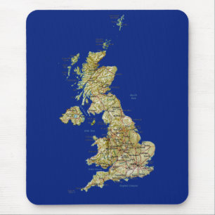 UK Map Mousepad Muismat