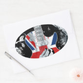 UK Music Guitar Life Ovale Sticker (Envelop)