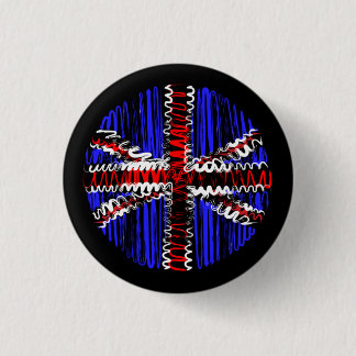UK op zwart Ronde Button 3,2 Cm