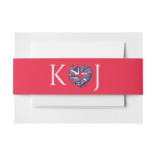 UK Paar Bruiloft Uitnodigingen Wikkel (Voorkant Voorbeeld)