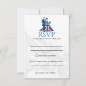 UK Paar RSVP-kaart RSVP Kaartje (Voorkant)