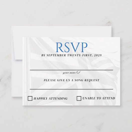 UK Paar RSVP Kaartje (Voorkant)