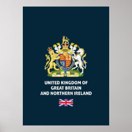 UK paspoort telefoon Case Poster