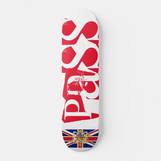 UK PASS Skateboard (Voorkant)