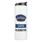 UK Police Flat Pet - Nummer en naam toevoegen. Pol Thermosbeker (Gedraaid links)