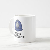 UK Policeman with Helmet - Cuppa for a Copper Koffiemok (Voorkant links)