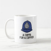 UK Policeman with Helmet - Cuppa for a Copper Koffiemok (Links)