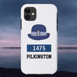 UK politie vrouwelijke WPC hoed - Voeg nummer en n Case-Mate iPhone Case